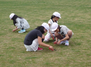 維持活動をする小学生の様子