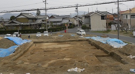 席田郡家推定地を空から見た画像