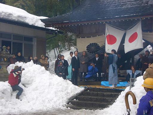 樽見の十一日祭の様子1