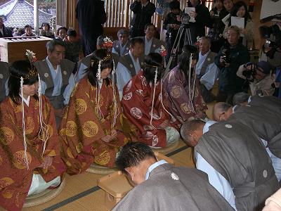 徳山神社の元服式の様子3