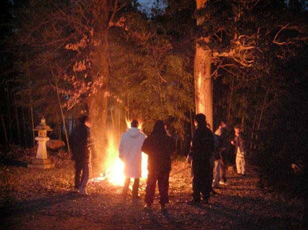 粥づけ祭りの様子