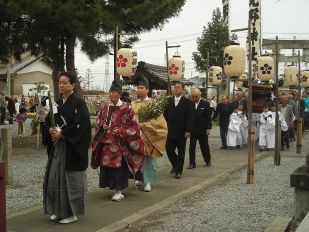 北野神社大祭神事の様子1