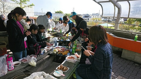 船来山古墳群清掃活動・古代米収穫祭の様子6