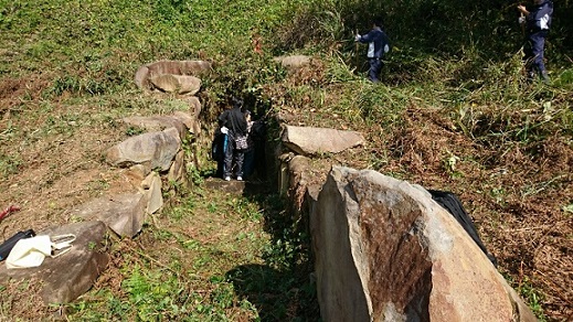 船来山古墳群清掃活動の様子3