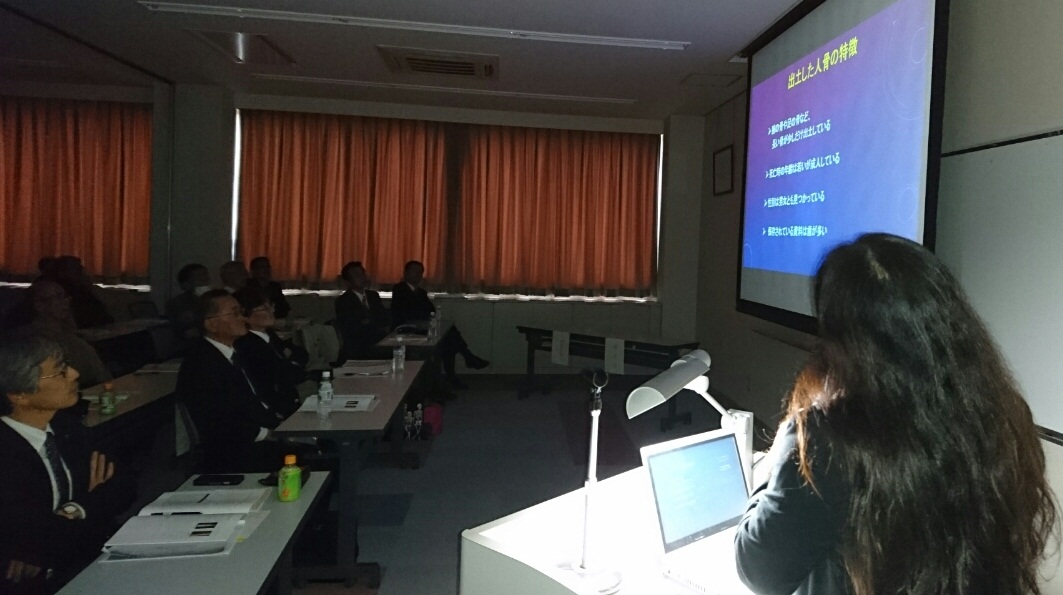 席田郡建郡(715年)1300年記念船来山古墳群市民報告会の様子6