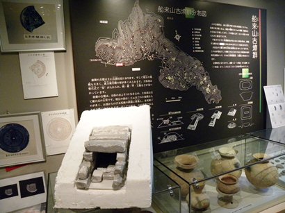横穴式石室の模型等の画像