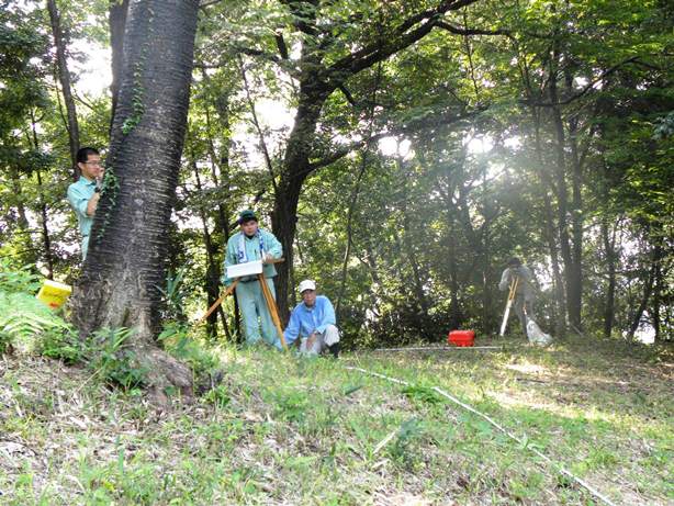 船来山62号墳の測量調査2