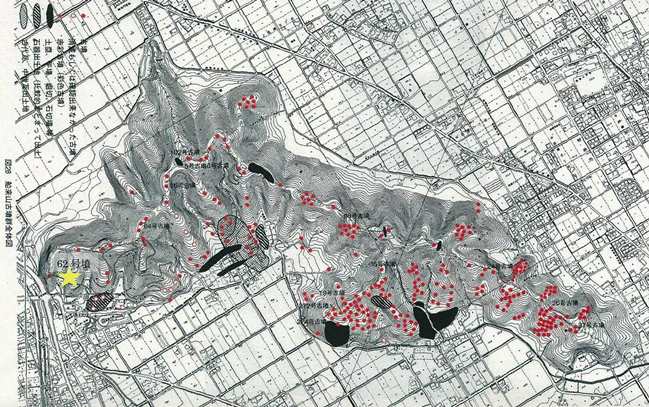 船来山62号墳の位置の画像