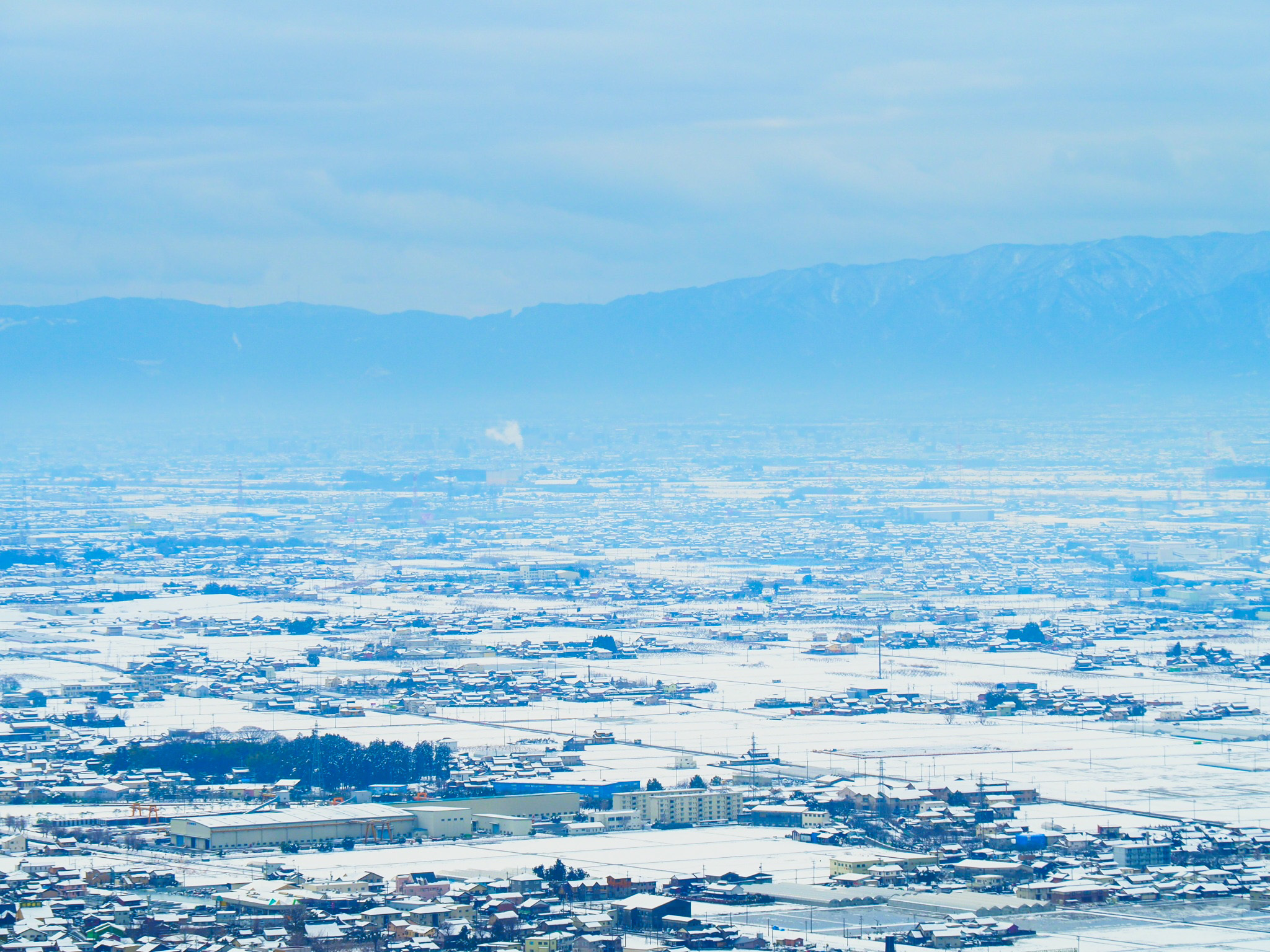 望郷の展望台下部 雪景色2